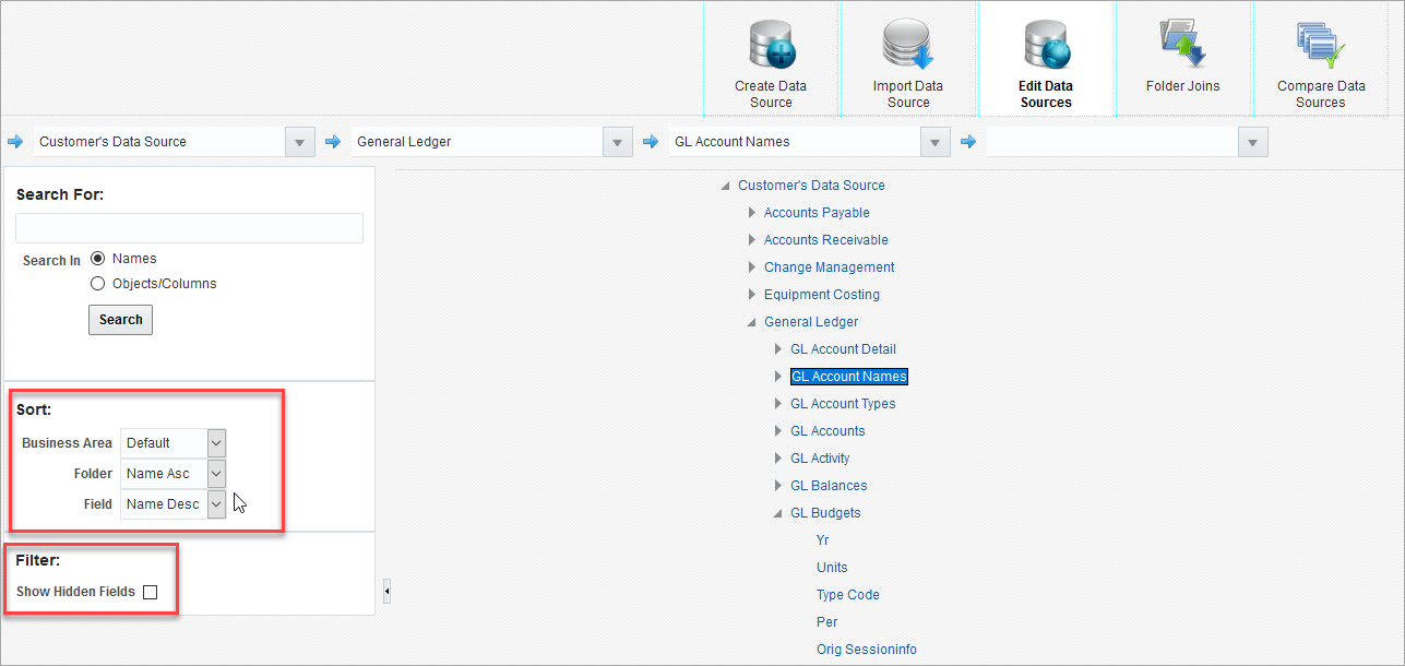 BI Dashboard and Catalog Builder Enhancements