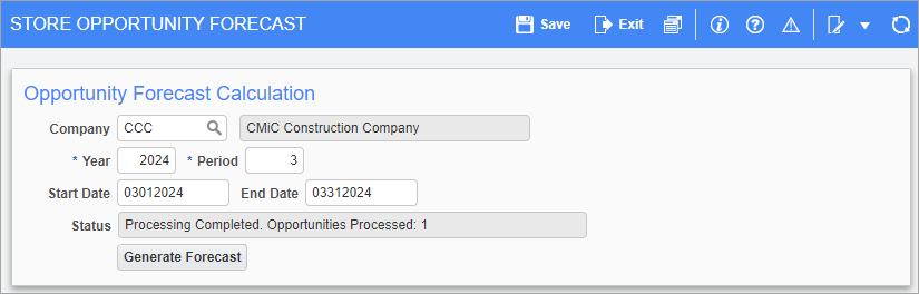 Screenshot of Store Opportunity Forecast