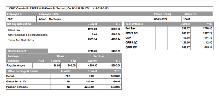 Sample check format