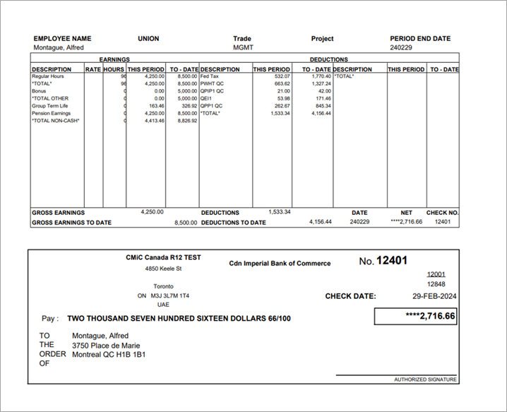 Sample check format