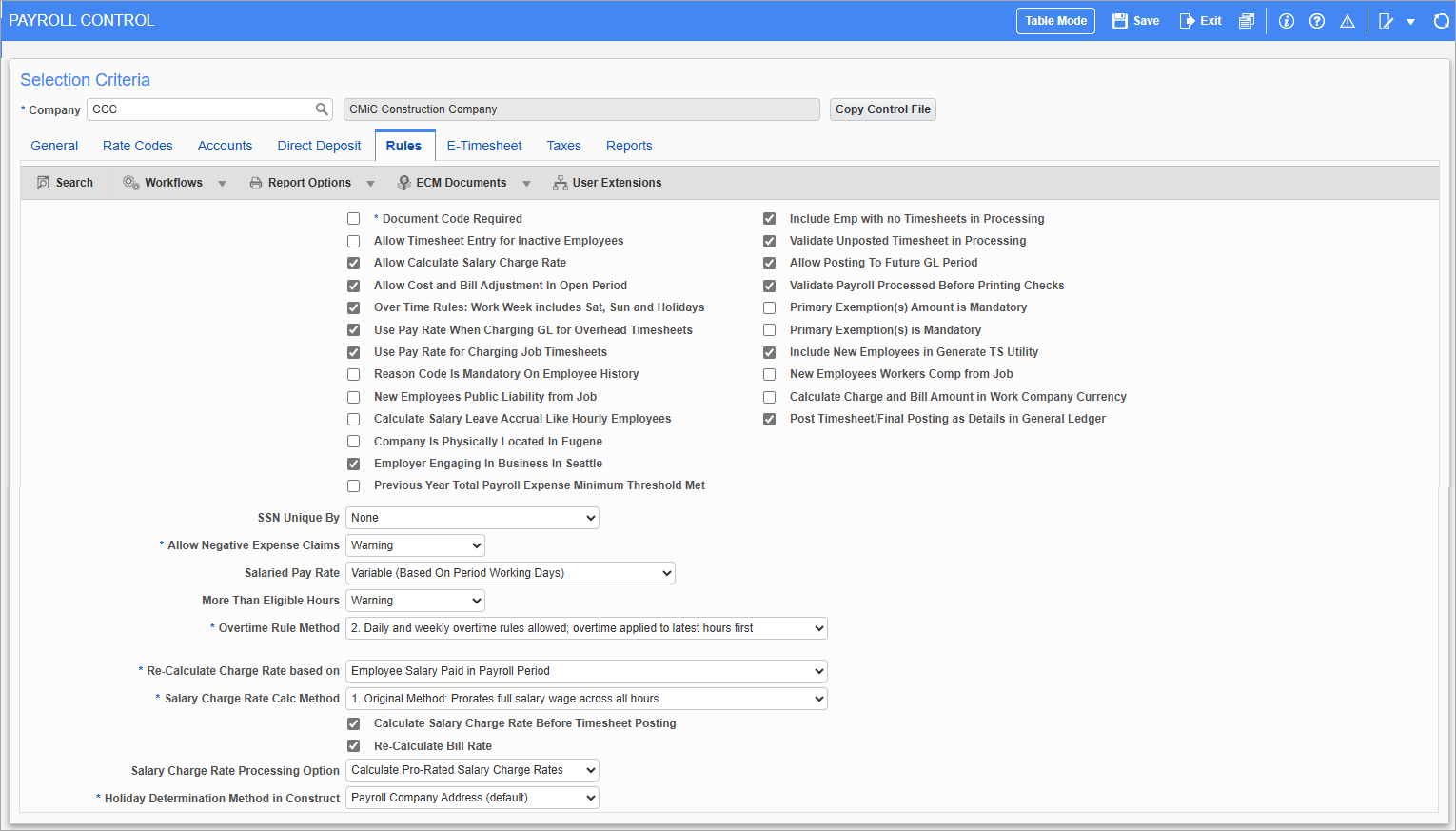 Screenshot of Rules tab.