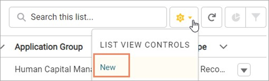 Screenshot of the Gear icon