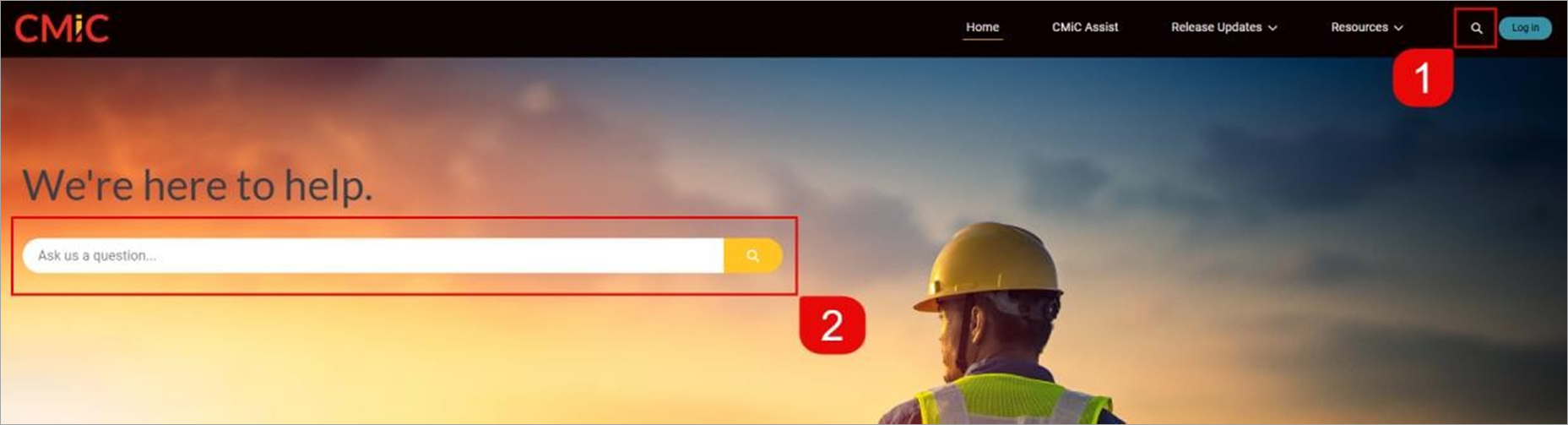 Screenshot of the Search bar