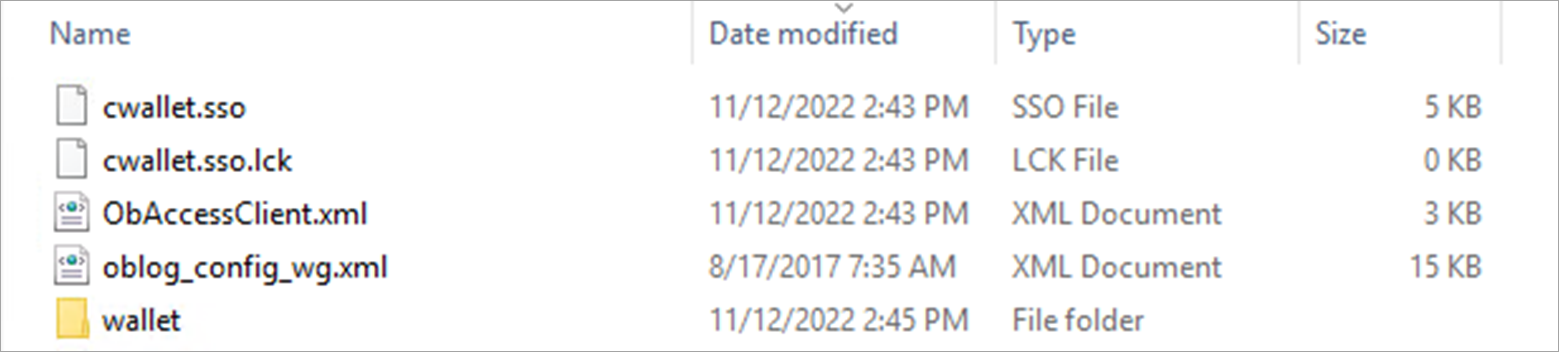 SSO files in folder