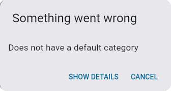 Construct CT - Assigning Default Categories