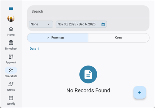 Screenshot of Checklists.