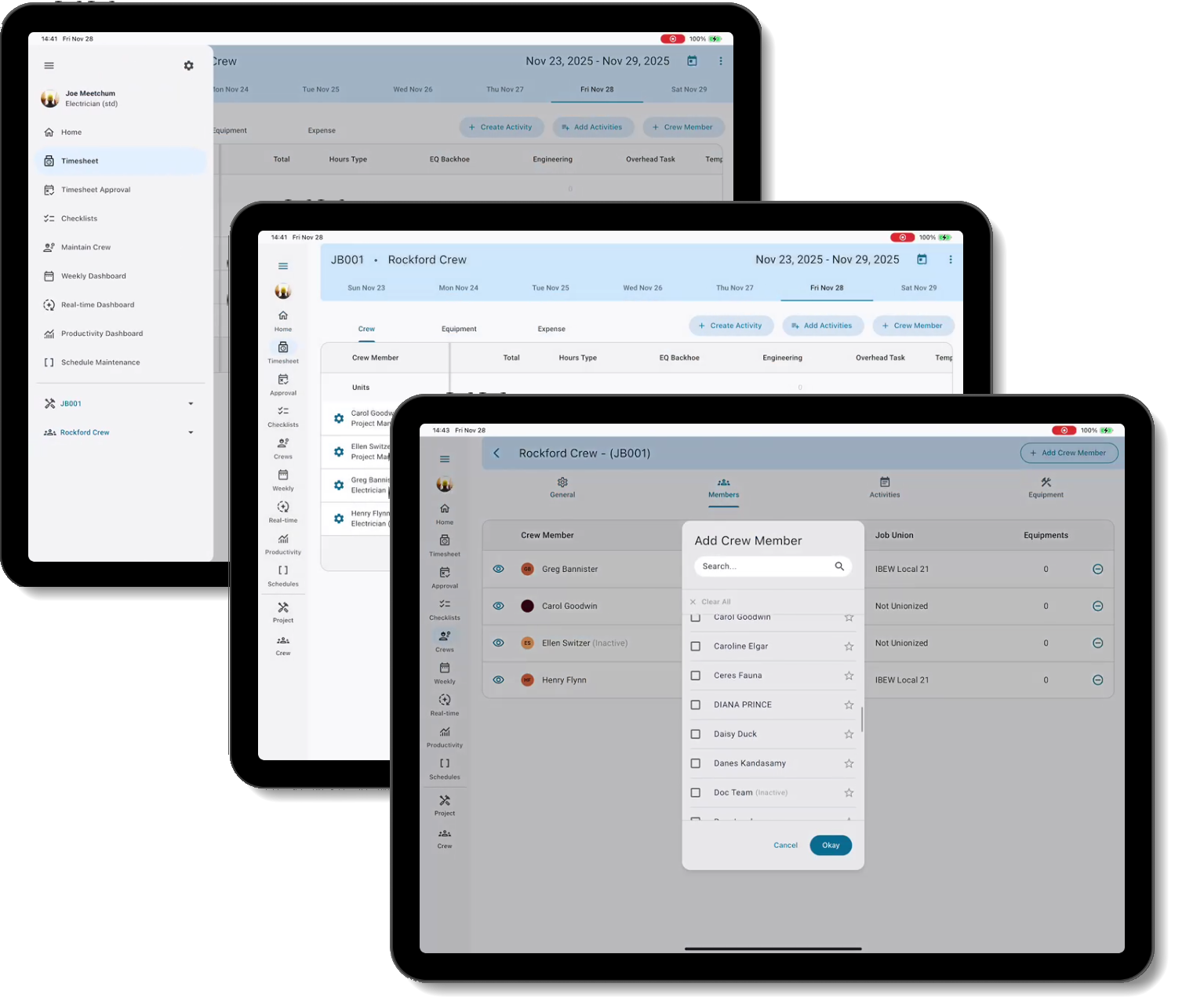 Screenshot of tablets with Construct CT.
